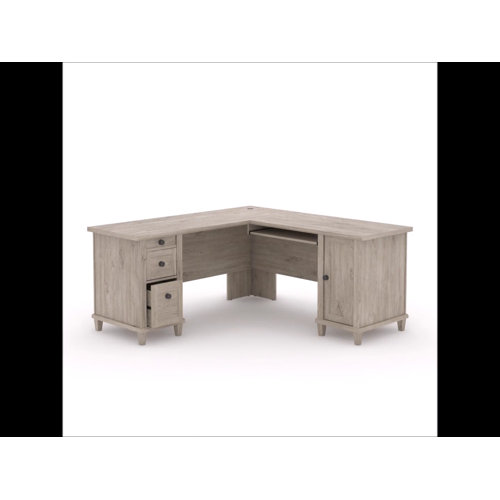 Charlton Home® Belmeade LShaped Desk with Hutch & Reviews Wayfair